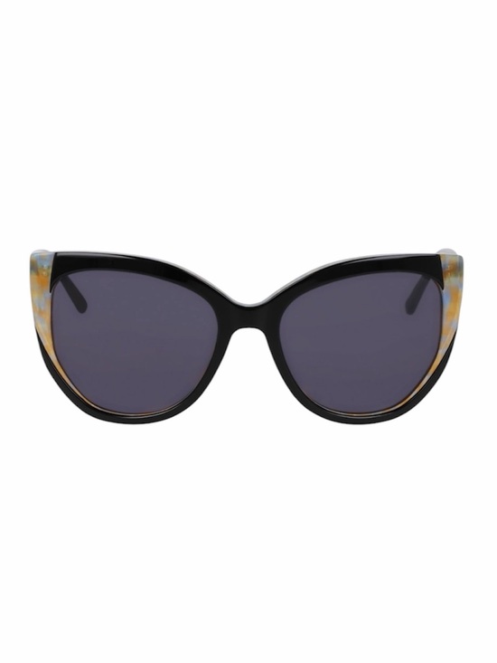 bebe Accessories - Bebe Black Cat-Eye Sunglasses with Tortoiseshell  Greenish Accents